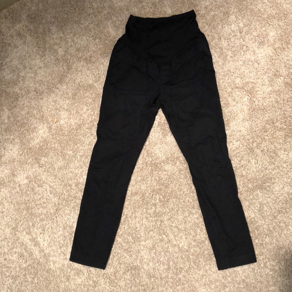Size 1 black Old Navy maternity chinos
